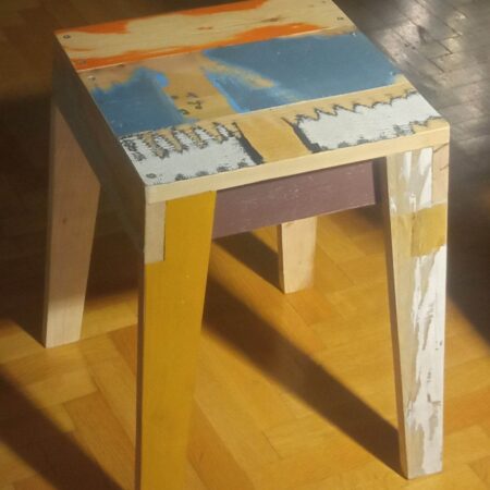 scrap wood stool